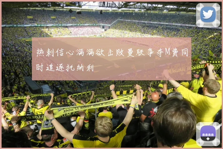 热刺信心满满欲击败曼联争夺M费同时追逐托纳利